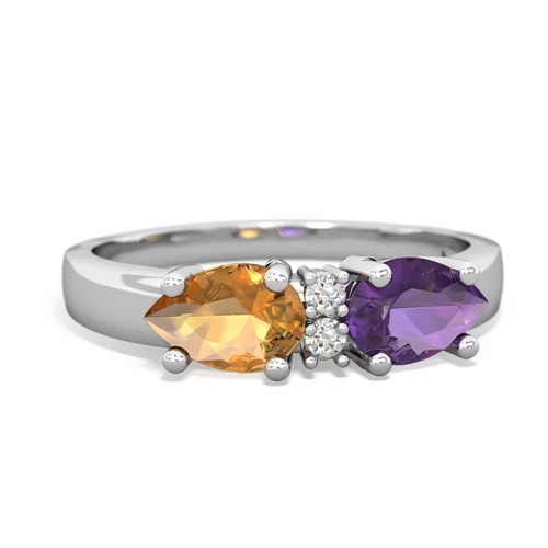 amethyst-citrine timeless ring