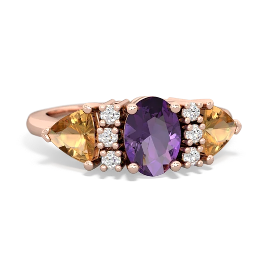 amethyst-citrine timeless ring