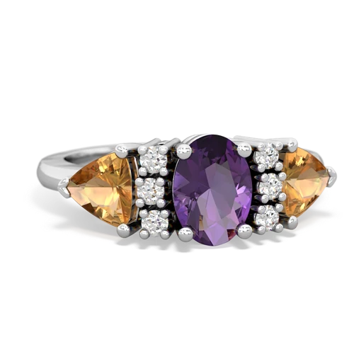 amethyst-citrine timeless ring