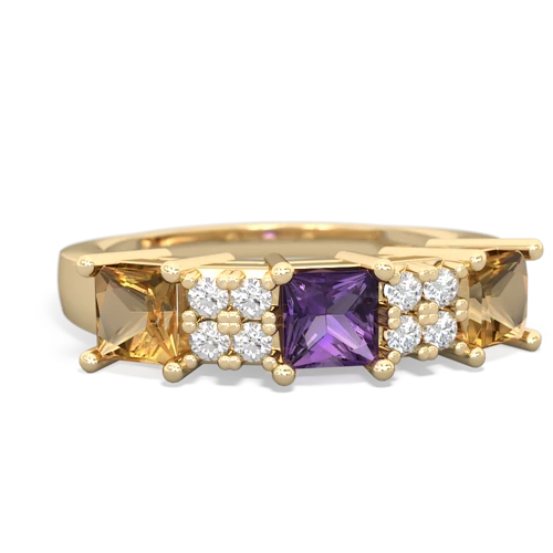 amethyst-citrine timeless ring