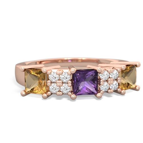 amethyst-citrine timeless ring