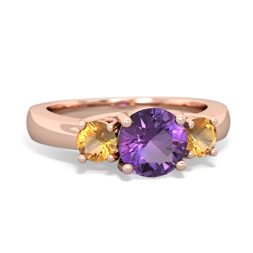 amethyst-citrine timeless ring