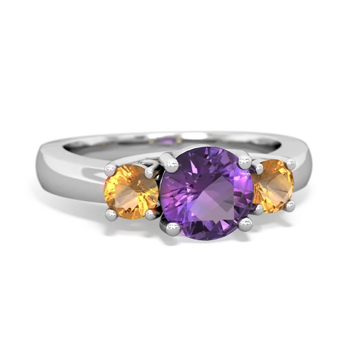 amethyst-citrine timeless ring