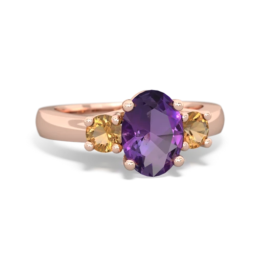 amethyst-citrine timeless ring