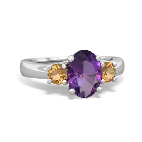 amethyst-citrine timeless ring