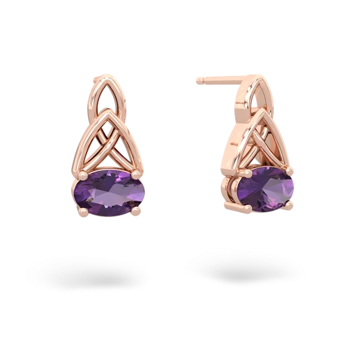 amethyst filligree earrings