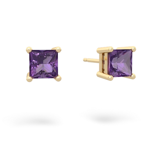 amethyst stud earrings