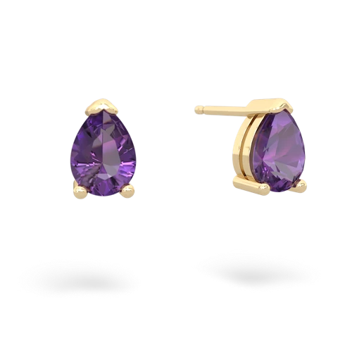 amethyst stud earrings