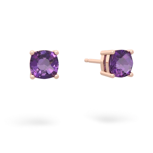 amethyst stud earrings
