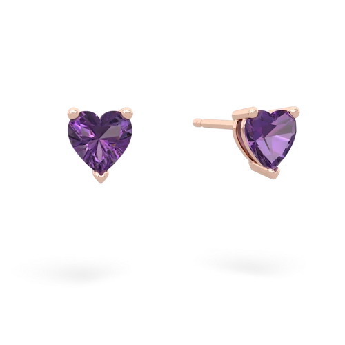 amethyst stud earrings