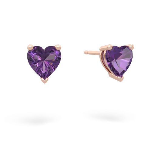 amethyst stud earrings