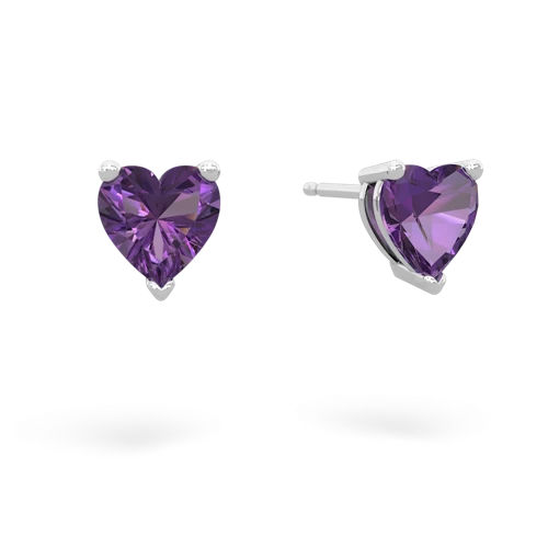 amethyst stud earrings