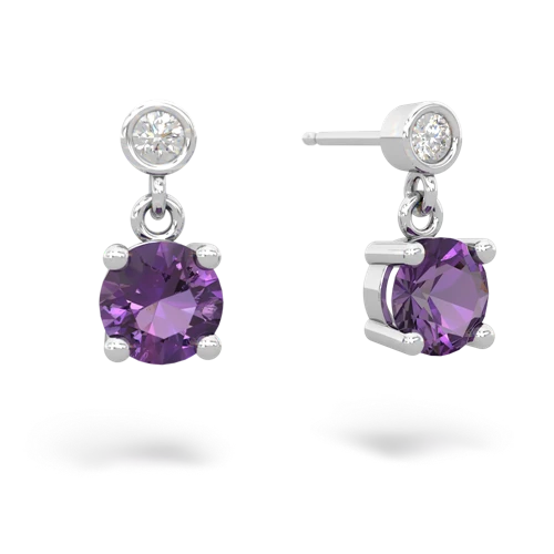 amethyst stud earrings