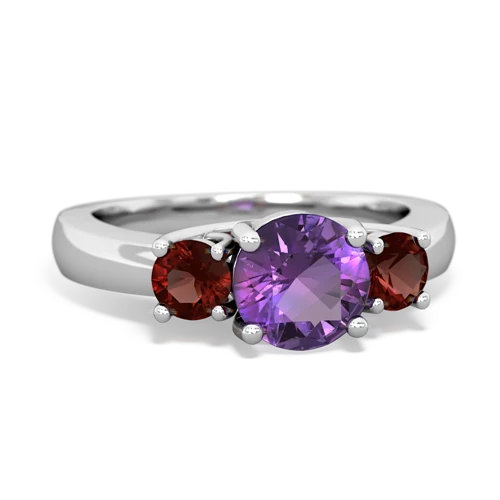 amethyst-garnet timeless ring