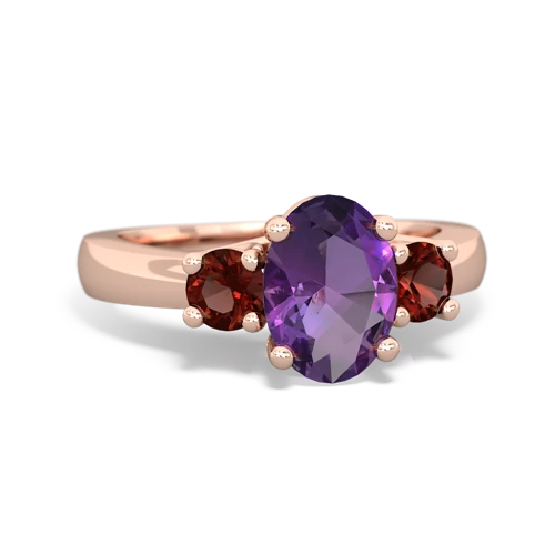 amethyst-garnet timeless ring