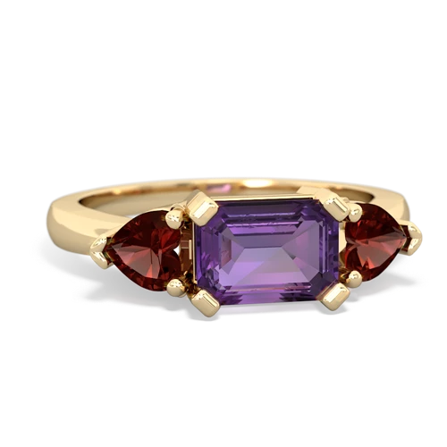 amethyst-garnet timeless ring