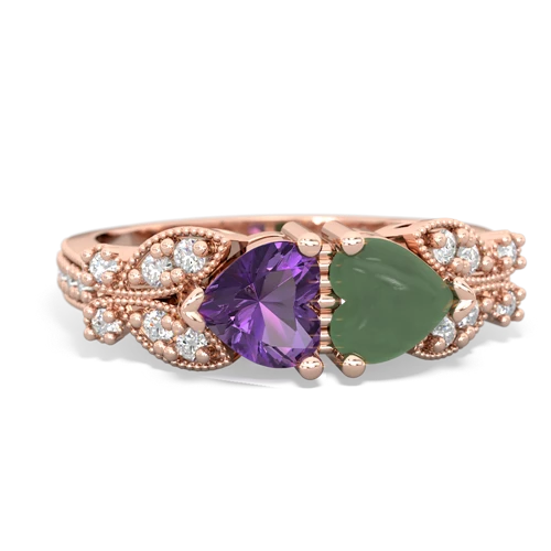 amethyst-jade keepsake butterfly ring