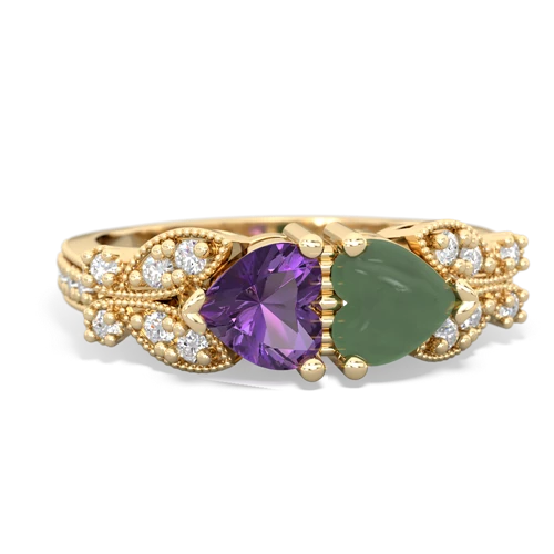 amethyst-jade keepsake butterfly ring