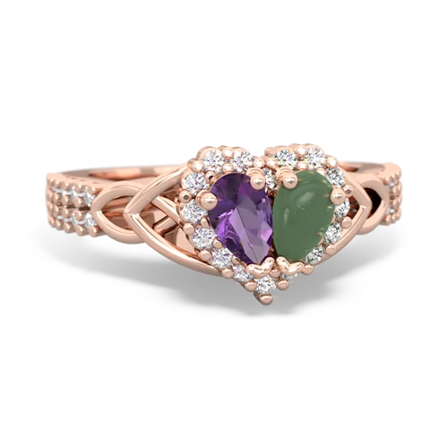 amethyst-jade keepsake engagement ring