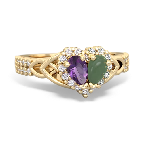amethyst-jade keepsake engagement ring