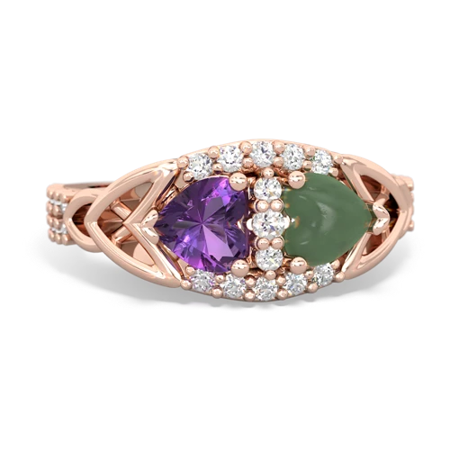 amethyst-jade keepsake engagement ring