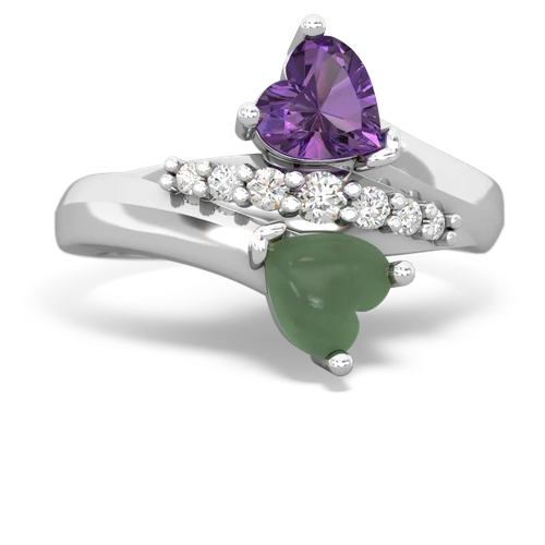 amethyst-jade modern ring