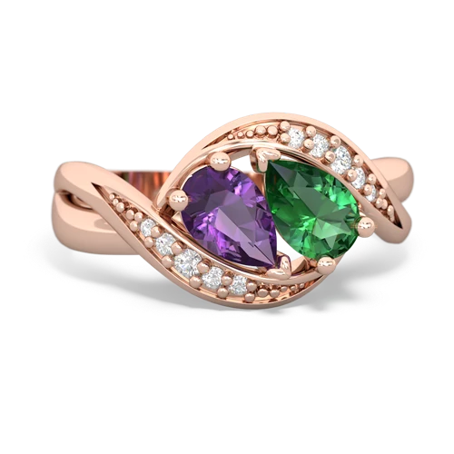 amethyst-lab emerald keepsake curls ring