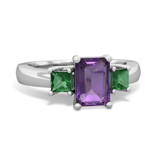 amethyst-lab emerald timeless ring