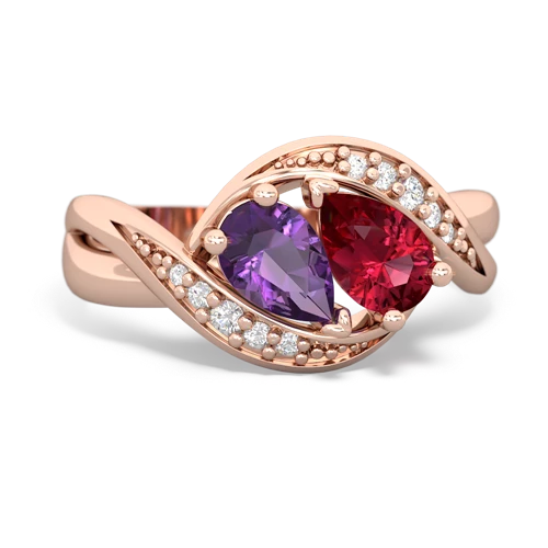 amethyst-lab ruby keepsake curls ring