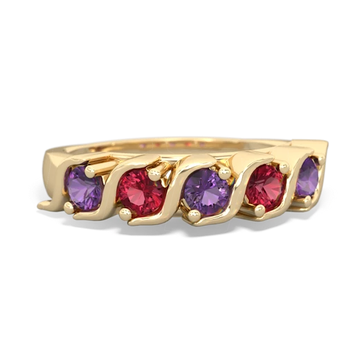 amethyst-lab ruby timeless ring