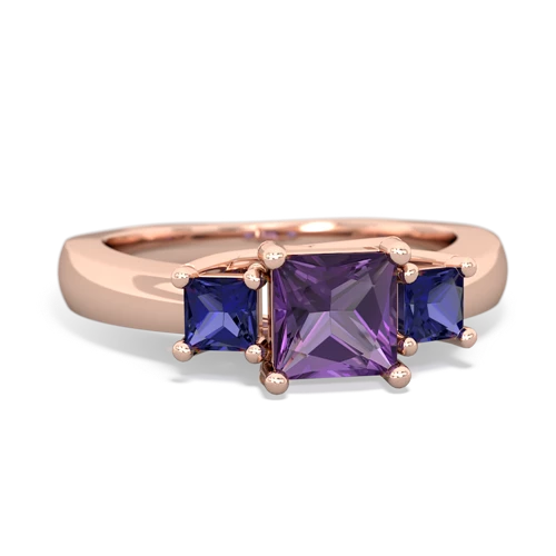 amethyst-lab sapphire timeless ring