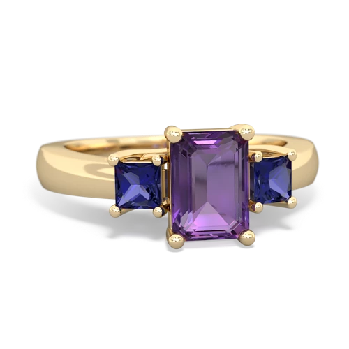 amethyst-lab sapphire timeless ring