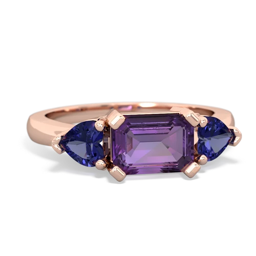 amethyst-lab sapphire timeless ring