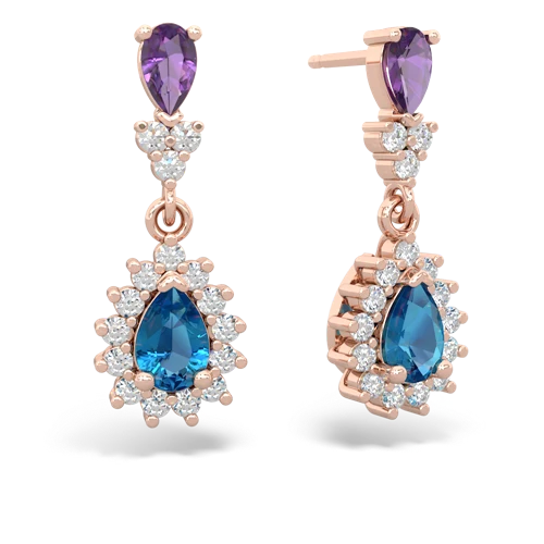 amethyst-london topaz dangle earrings