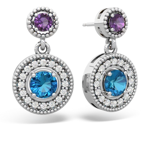 amethyst-london topaz halo earrings