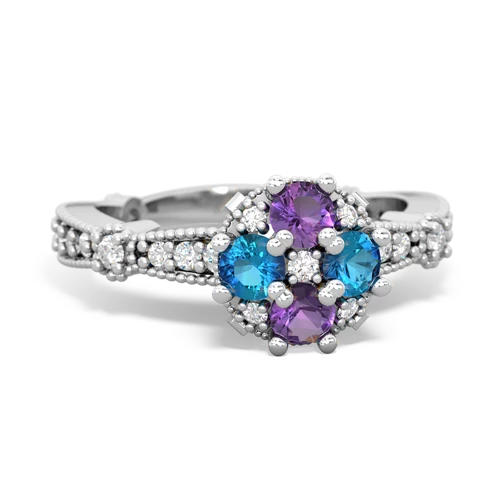 amethyst-london topaz art deco engagement ring