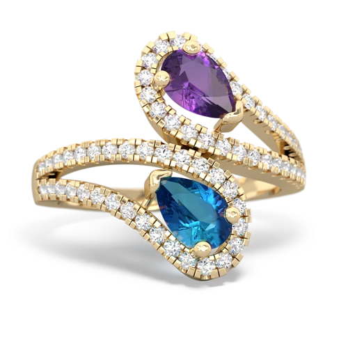 amethyst-london topaz pave swirls ring