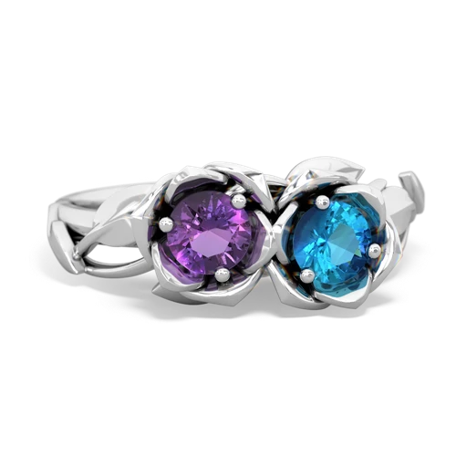 amethyst-london topaz roses ring