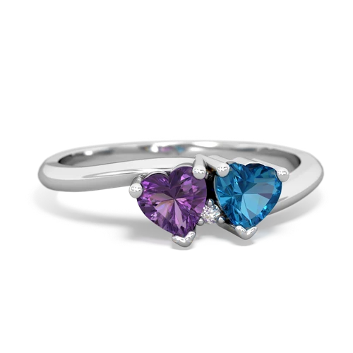 amethyst-london topaz sweethearts promise ring