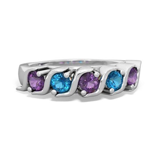 amethyst-london topaz timeless ring