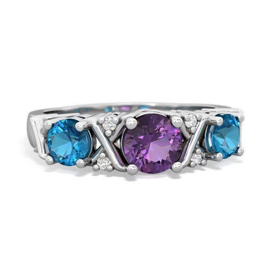 amethyst-london topaz timeless ring