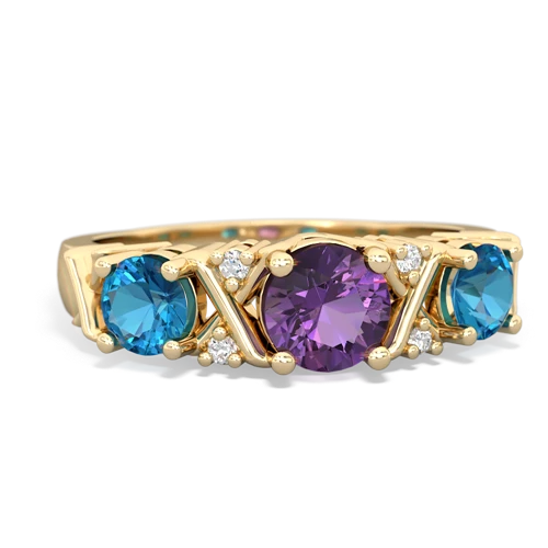 amethyst-london topaz timeless ring