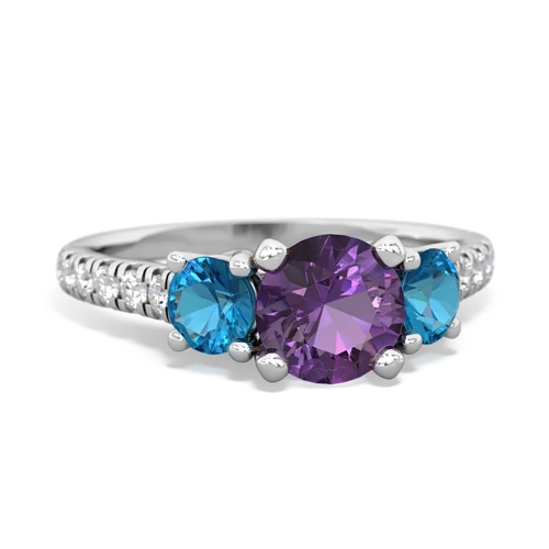 amethyst-london topaz trellis pave ring