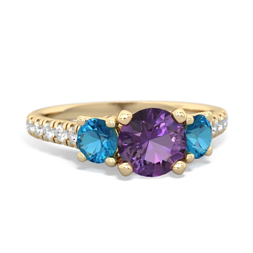 amethyst-london topaz trellis pave ring