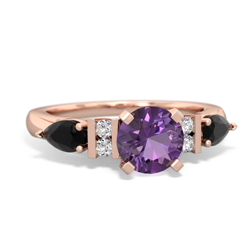 amethyst-onyx engagement ring