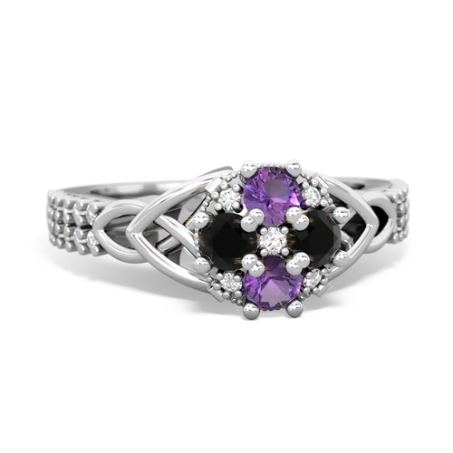 amethyst-onyx engagement ring