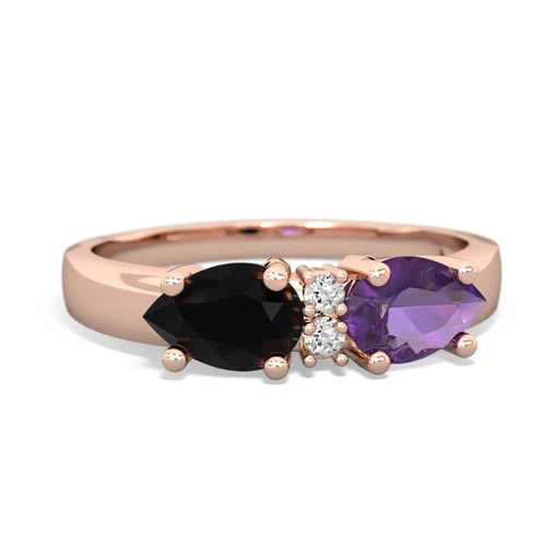 amethyst-onyx timeless ring