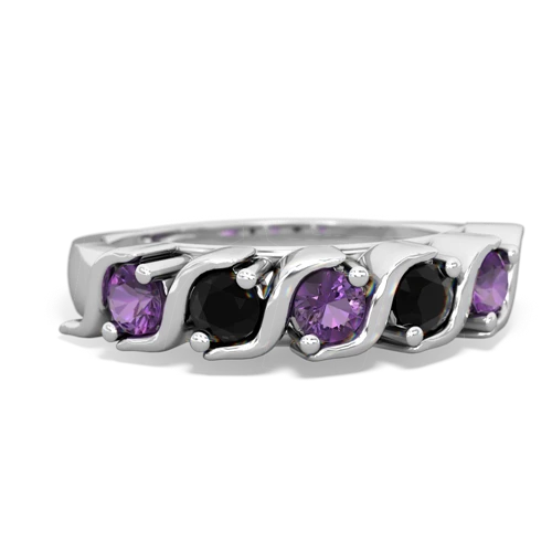 amethyst-onyx timeless ring