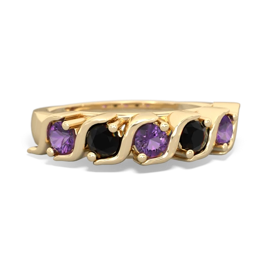 amethyst-onyx timeless ring