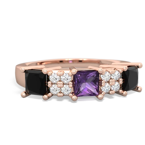 amethyst-onyx timeless ring